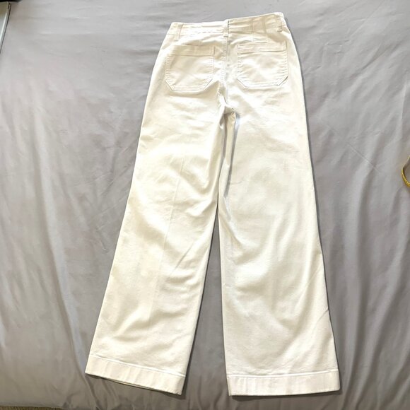 Talbots White Jeans Wide Leg 3 Buttons Simply Flattering Collection Size 4 Women - Picture 14 of 14